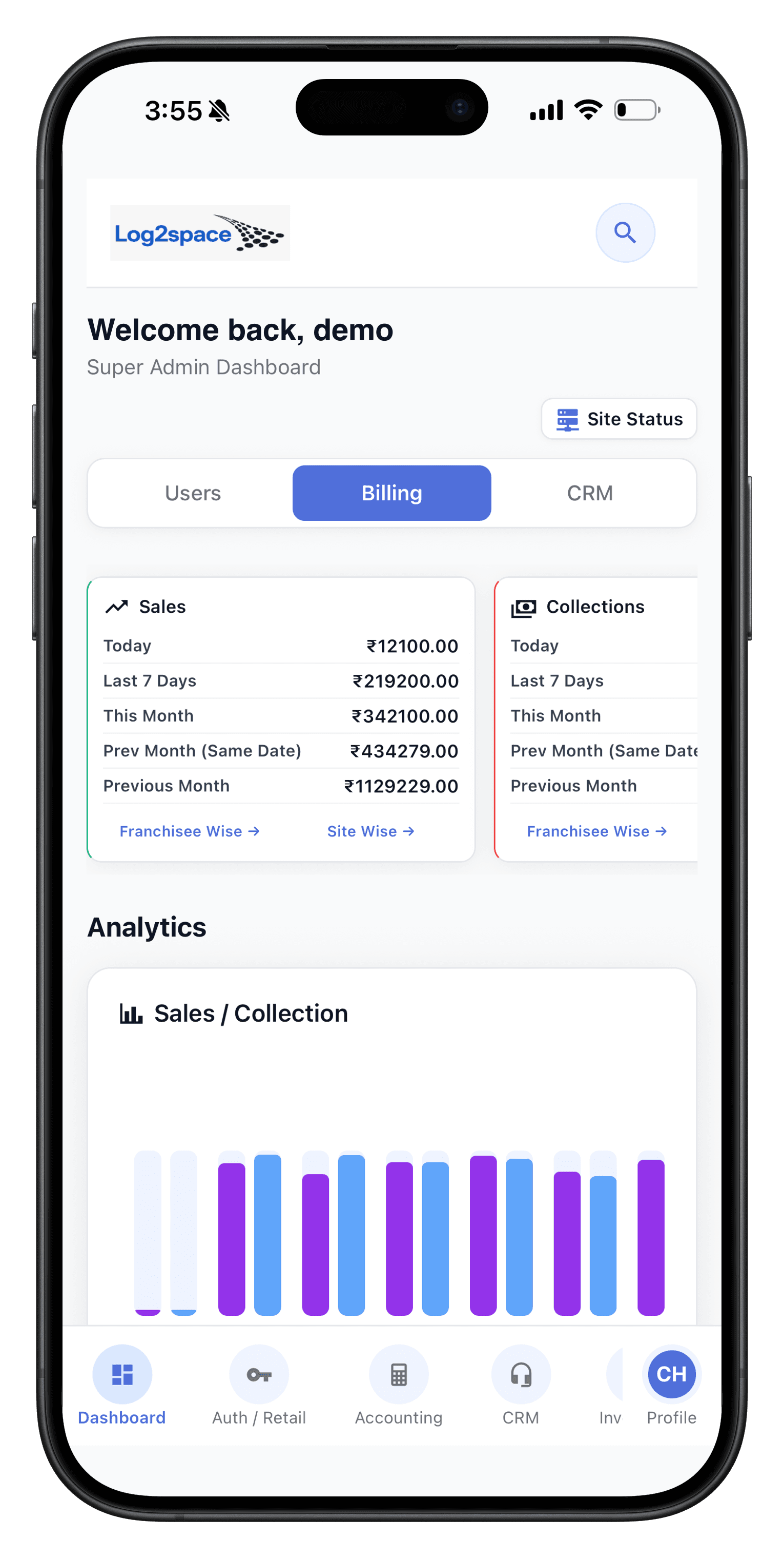 Log2Space mobile app